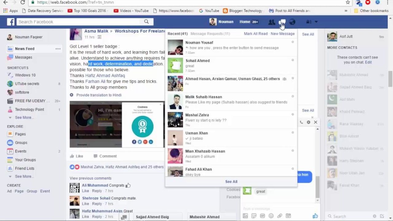 facebook download all messages