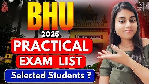 BHU 2025 | BFA Practical exam | List of selected Students 🔥
