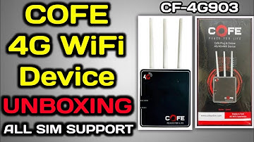 COFE 4G WiFi Device CP-4G903 UNBOXING | All SIM Card Support | Best 4G Wifi Device | Hindi | 2021