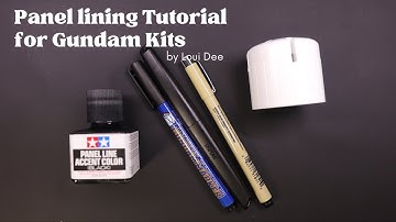 Panel Line Tutorial for Gundam Kits