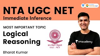 Immediate Inference | Most Imp Topic of Logical Reasoning | Bharat Kumar | Let's Crack NTA-UGC NET