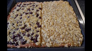 Muddis zweierlei Streuselkuchen mit Hefeteig