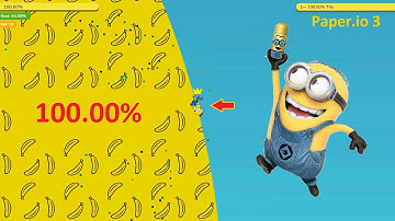 Paper.io 3 Map Control: 100.00% [Minions]