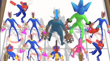 MAX LEVEL in Chainsaw Head: Run and - Merge Alphabet Lore Run, Number Lore, Alphabet Game, LEVEL 25