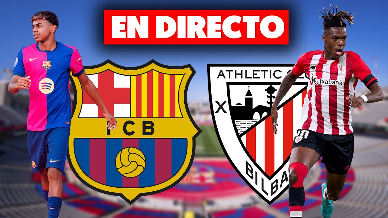 🔴FC BARCELONA vs ATHLETIC CLUB · EN DIRECTO LALIGA JORNADA 2 · EN VIVO ...