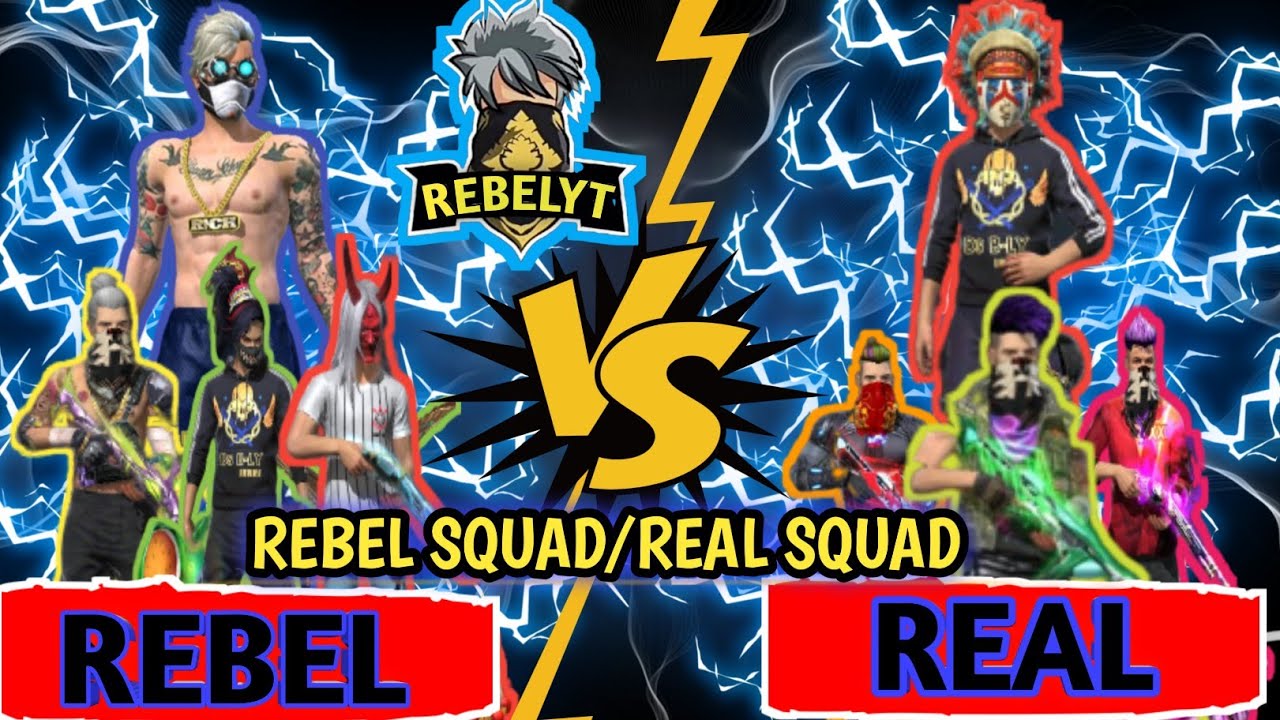 REBEL YT SQUAD 4 VS4 REAL SQUAD ️ ️ ️A3. A4.S5.A6 - YouTube