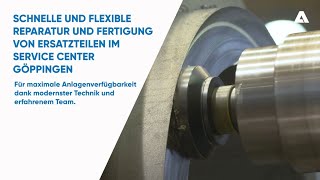 Reparatur aller defekten Bauteile und Sonderfertigung im Inhouse Service Center in Göppingen Service Center