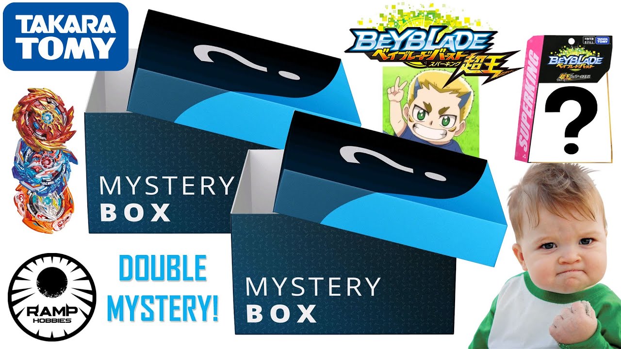 Unboxing Beyblade Mystery Box 14! DOUBLE MYSTERY BOX! Beyblade Burst Superking ベイブレードバースト베이