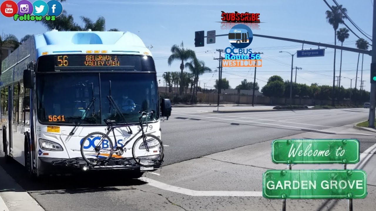 Oc Bus Route #56 Orange to Garden Grove (Westbound) "Full Ride" - YouTube
