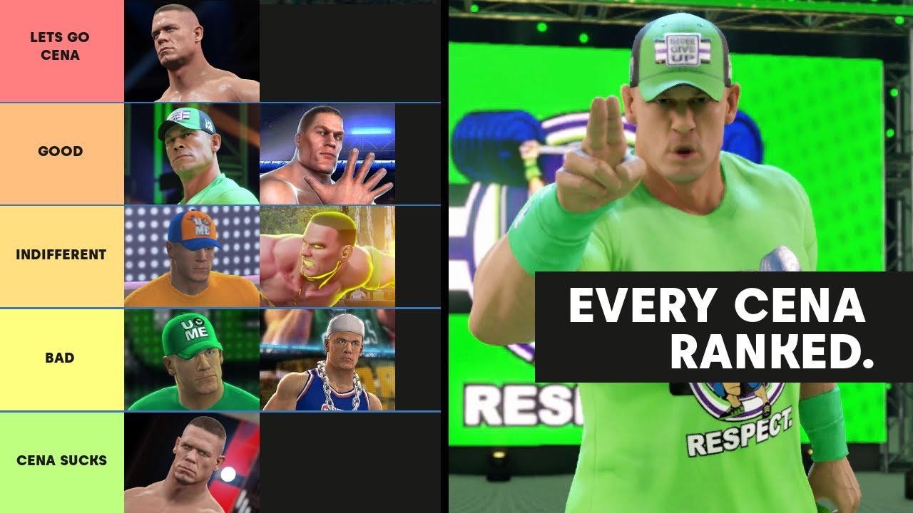 Ranking EVERY WWE Games John Cena Model From WORST To BEST