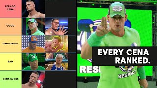 Ranking EVERY WWE Games John Cena Model From WORST To BEST