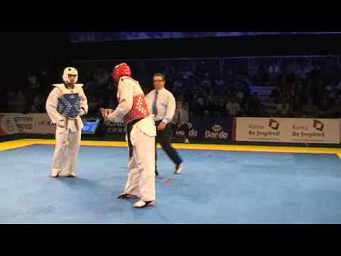 2010 British Open Taekwondo +87 USA vs IRI RD3