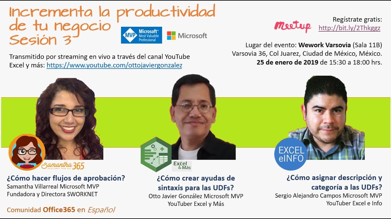 Webinar - Incrementa la productividad de tu negocio - Sesión 3 @EXCELeINFO
