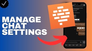 How to manage the chat settings in the Confide app?
