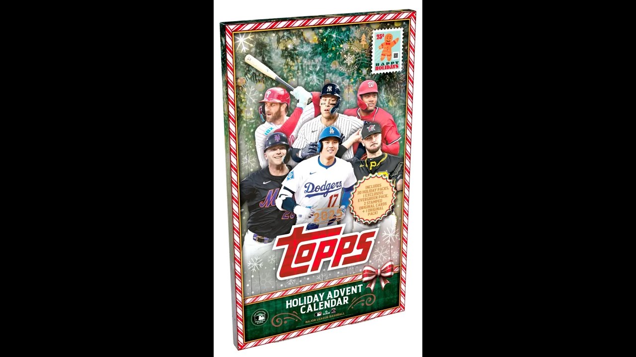 Green Christmas Plaid Shohei Ohtani! Check out Brand New 2025 Topps Advent Calendars!