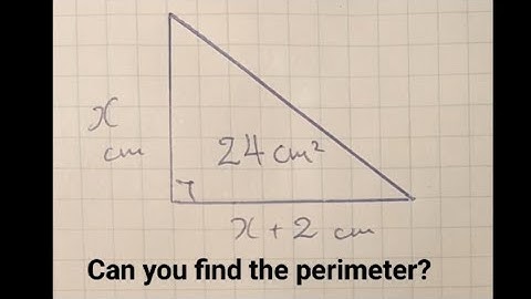 How to find the perimeter of the right angle triangle