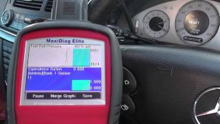 Mercedes Benz Live Data Using Autel MD802