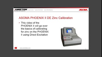 AMETEK Process Instruments Model ASOMA PHOENIX II Zinc Method Calibration
