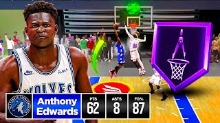 ANTHONY EDWARDS BUILD is BULLYING REC PLAYERS in NBA 2K24! BEST SLASHER GUARD