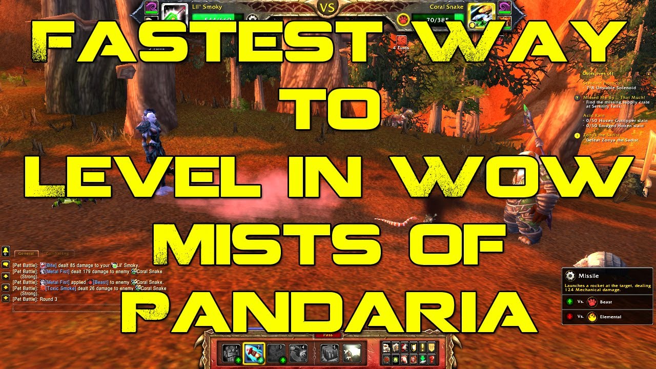 WoW Gold - Fastest Way to Level in WoW Mists of Pandaria - WoW Battle ...
