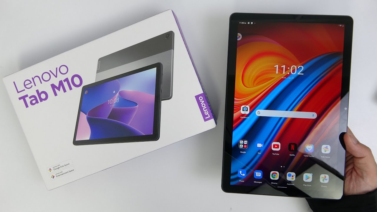 Lenovo Tab M10 3rd Gen Unboxing  Hands-On, Design, Unbox, Set Up