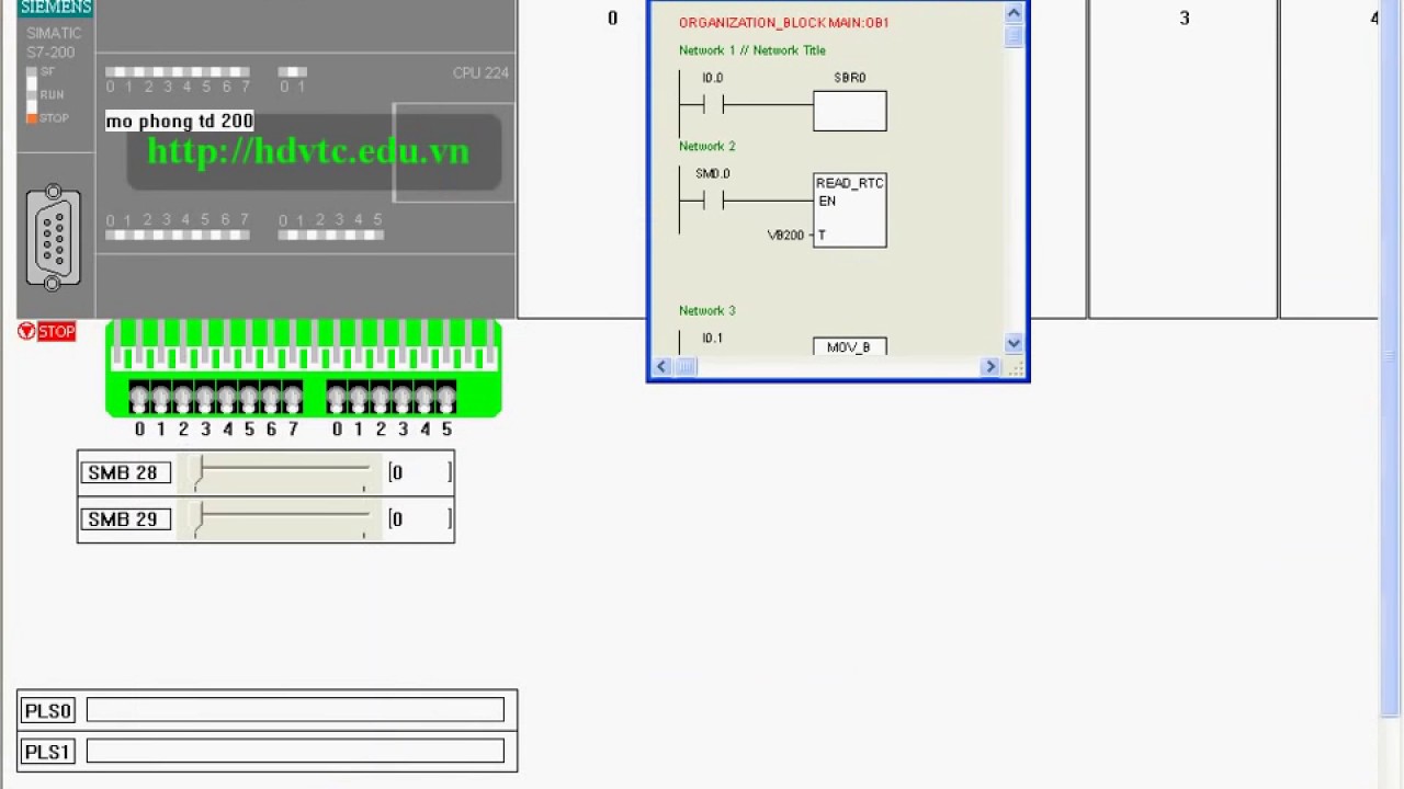 simulations TD 200 with S7 200 SIM - YouTube
