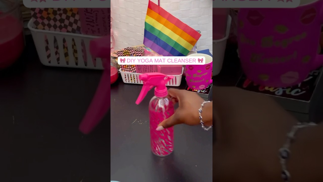 DIY YOGA MAT CLEANER 🧘🏾‍♀️🩰🎀 