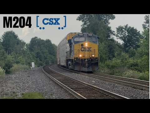 THE TRAIN TRACKER #5 CSX 7039 LEADS M204 INTO SELKIRK YARD.