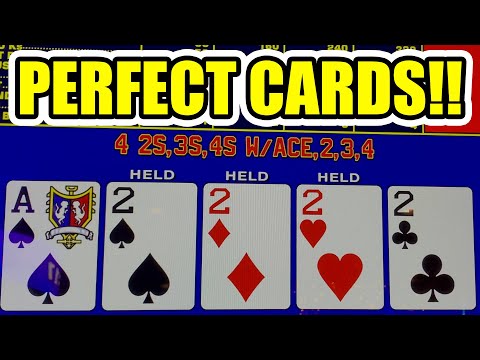 JACKPOT HANDPAY!! PERFECT CARDS!! Triple Double BONUS Poker!