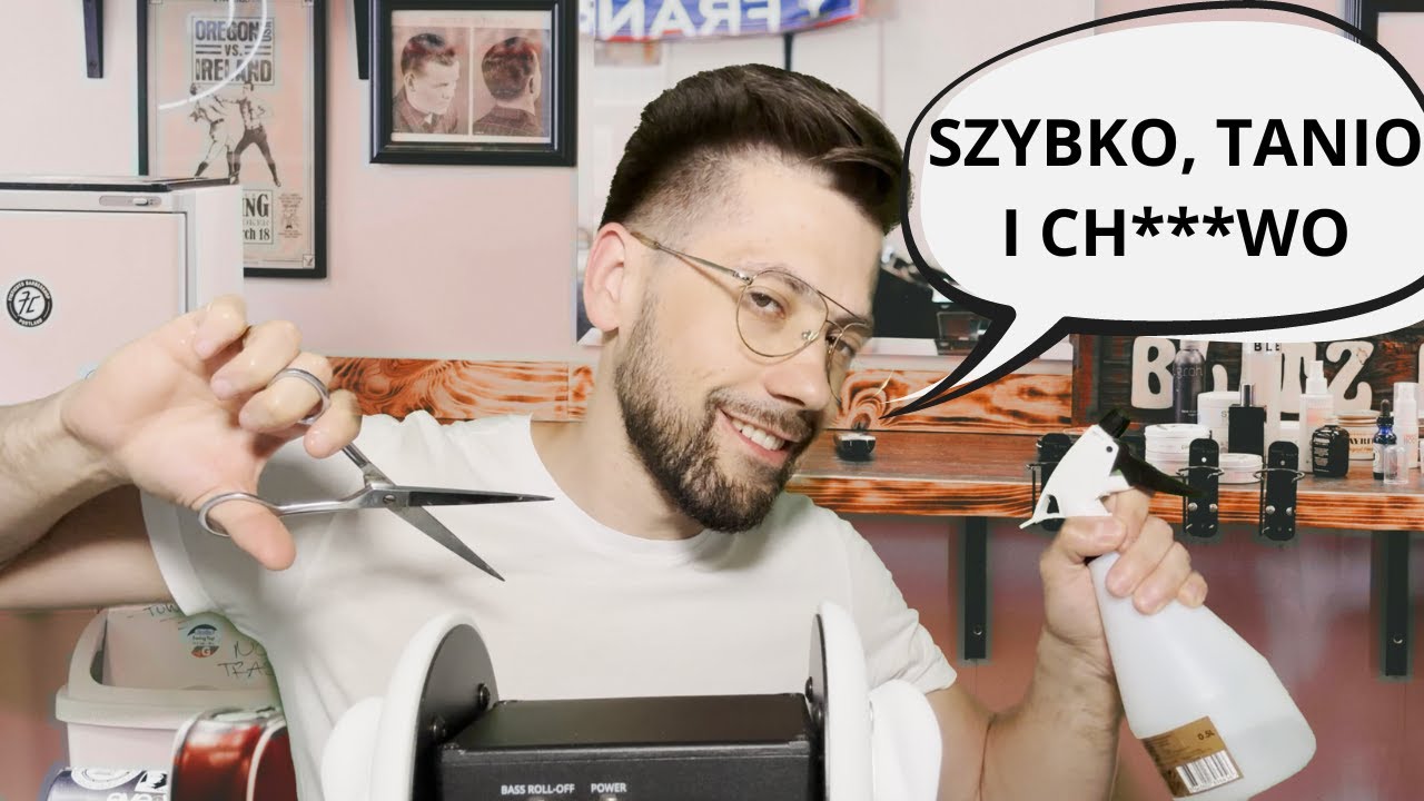 NAJGORZEJ OCENIANY FRYZJER | roleplay, żucie gumy, 3DIO | ASMR po polsku