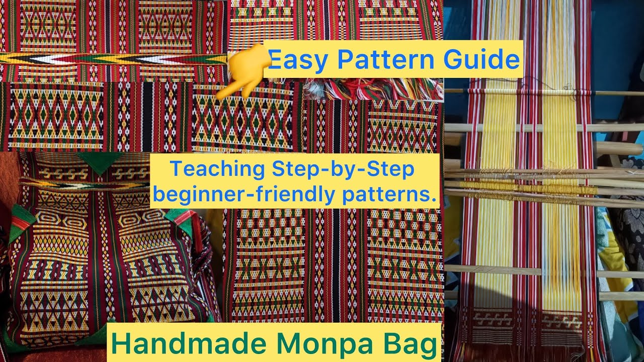 How to Make a Monpa Traditional Bag | Step-by-Step Pattern Tutorial ...