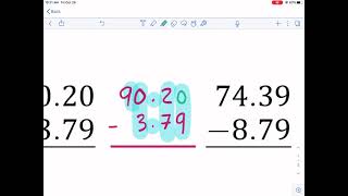 Math-Drills: subtracting decimals