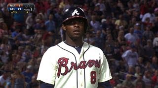 MIA@ATL: Marlins hold red-hot J. Upton hitless