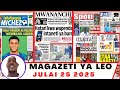 Magazeti Ya Leo Julai 25 2025 Ijumaa Magazeti Ya Michezo Leo Asubuhi Ijumaa Yanga Magazeti Ya Leo Julai 25 2025 Ijumaa Magazeti Ya Michezo Leo Asubuhi Ijumaa Yanga