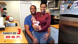 Family of 3 Lives in a 200 Sq. ft. Tiny House 😮 | Our Daily Routine