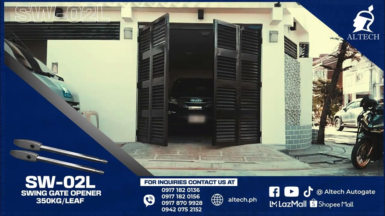 SW02L 400mm run travel Swing Gate Opener Filipino Automatic Gates