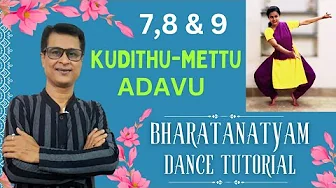 Kuditha Metta Adavu 7 To 9 | Tei Ha Tei Hi Adavu In Bharatanatyam Dance | SKK Dance Tutorial