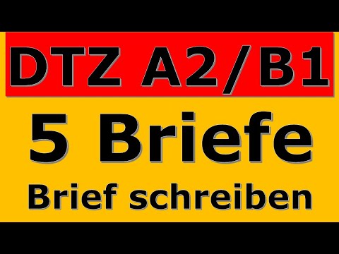 G.A.S.T | DTZ / B1 | Brief schreiben | E-Mail schreiben | 5 wichtige Briefe | 04.07.2023