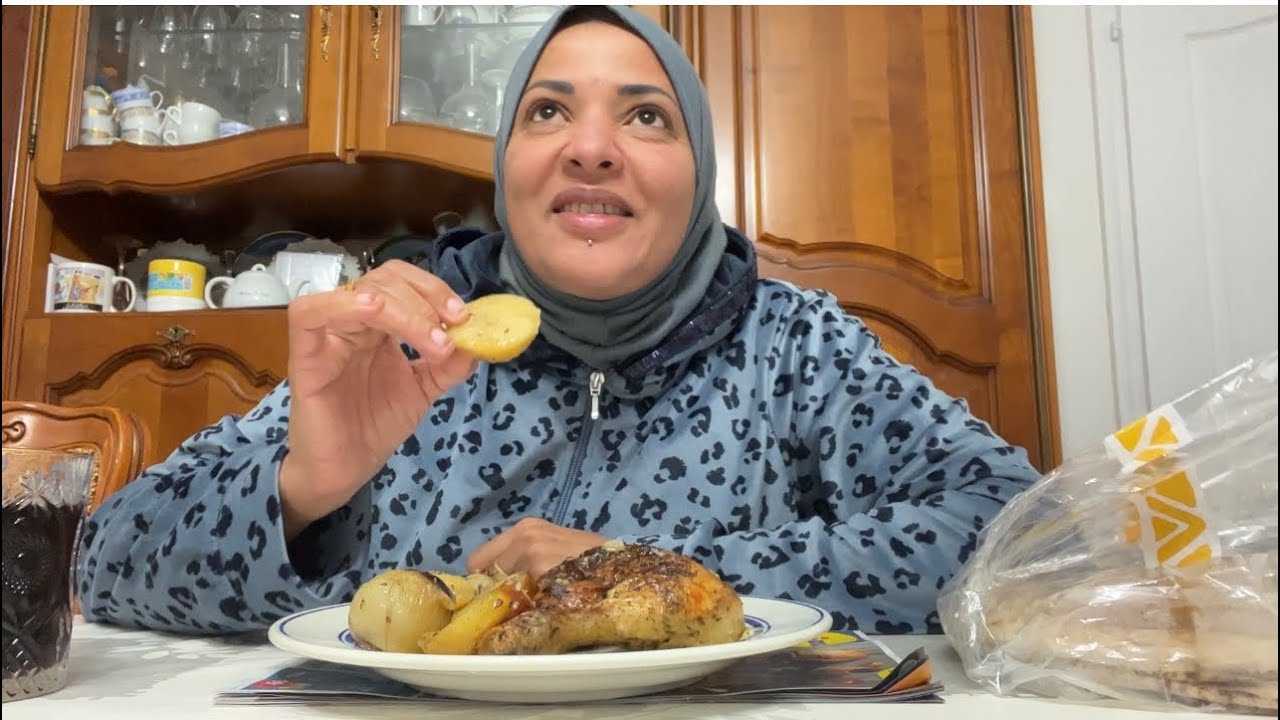 اتعشيت انا وياسمين الفراخ المشوية 🍗🍖🌶🍅🥗