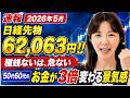 【連休明けの株価上昇!】日経先物62,056円!!種銭ない人が老後に詰む理由。日本の景気感+高配当株まとめ。老後破産を防ぐ。