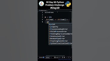 Day 19: How To Solve Palindrome Number Problem | 30 Days of Code