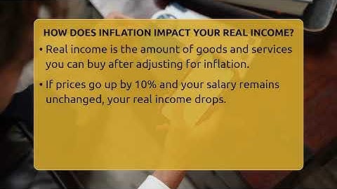 How Does Inflation Impact Your Real Income? - Inflation Insight Channel
