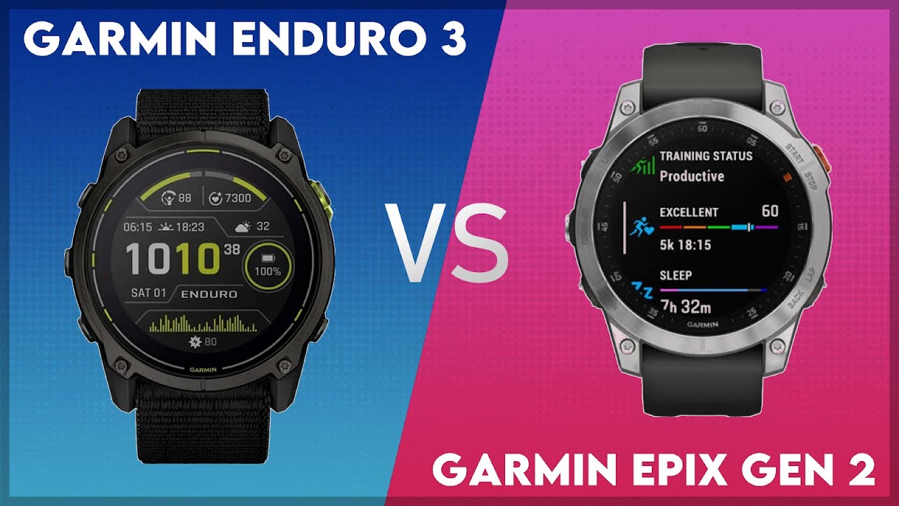 Garmin Enduro 3 vs Garmin Epix Gen 2 Comparison - YouTube