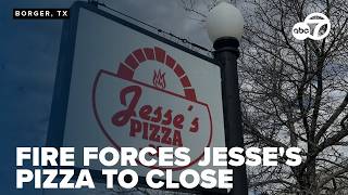 Fire forces Jesse’s Pizza to close as supporters urge visits to Fritch location