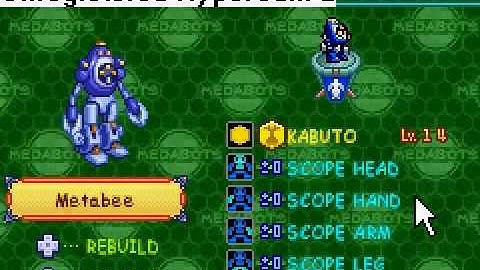 Medabots all meda parts MbV