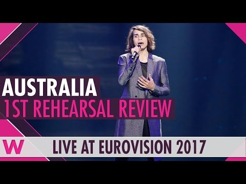 Australia First Rehearsal: Isaiah “Don't Come Easy” @ Eurovision 2017 (Review)