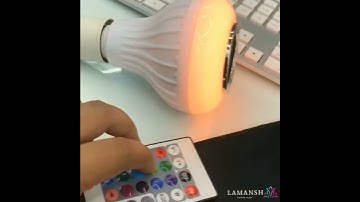 Lamansh ® Bluetooth Speaker 🔊LED Color Changing Bulb 💡 with Remote