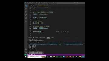 Python-Modify Tuple?? #python #pythonforbeginners #tuple #list #pythontuple