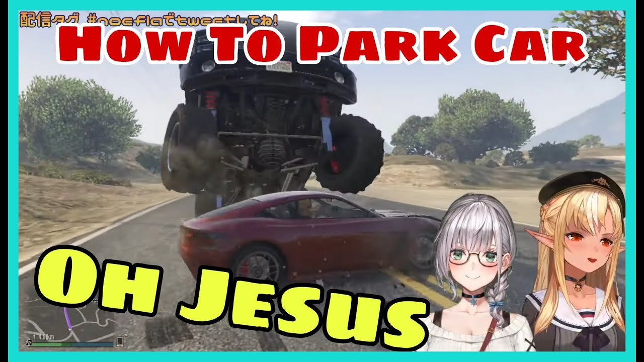 Shirogane Noel Won Car On Casino n Park Her Car Under Someone Else Truck | Flare [Hololive / GTA V]
