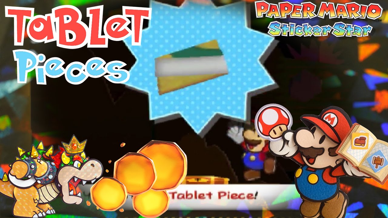 paper mario sticker star tablet pieces w2 1 w2 2 w2 4